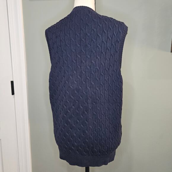 Bobby Jones Collection Masters‎ Men's L 100% Cotton V-Neck Sweater Vest - Picture 6 of 6